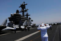 U.S. aircraft carrier, USS George H. W. Bush.