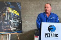 Edward Cassano speaks during a news conference on the Titan submersible.