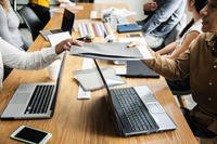 Business coworkers jobs (Stock image)