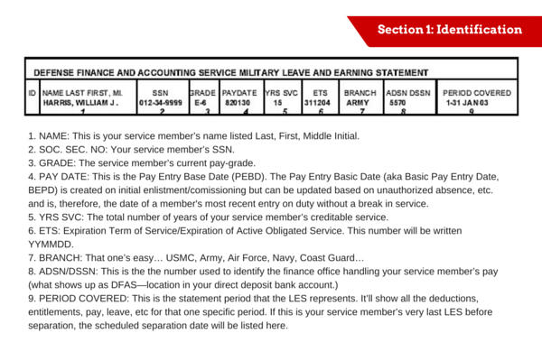 Leave and Earnings Statement Section 1