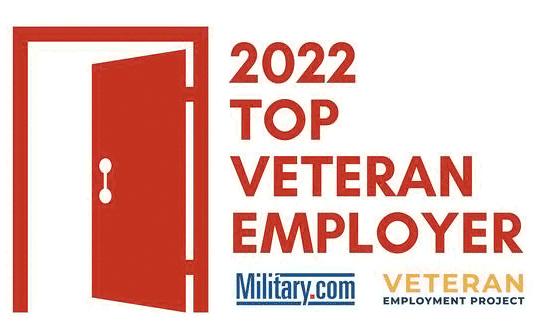 2022 Top Veteran Employer. Military.com Veteran Employment Project.