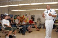 Navy recruiter career fair Pearl Harbor