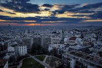 Paris is shown at sunrise.